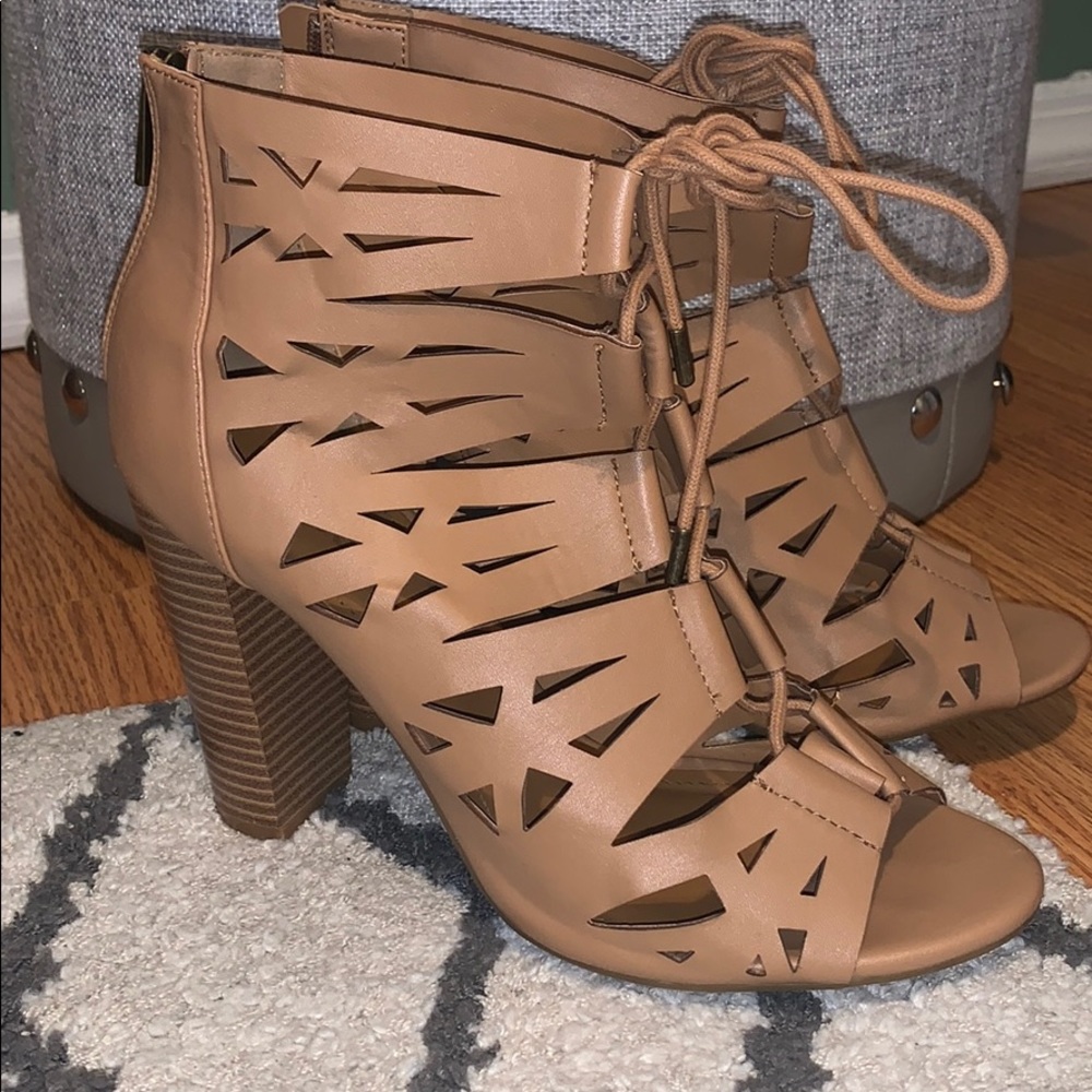 High heeled booties